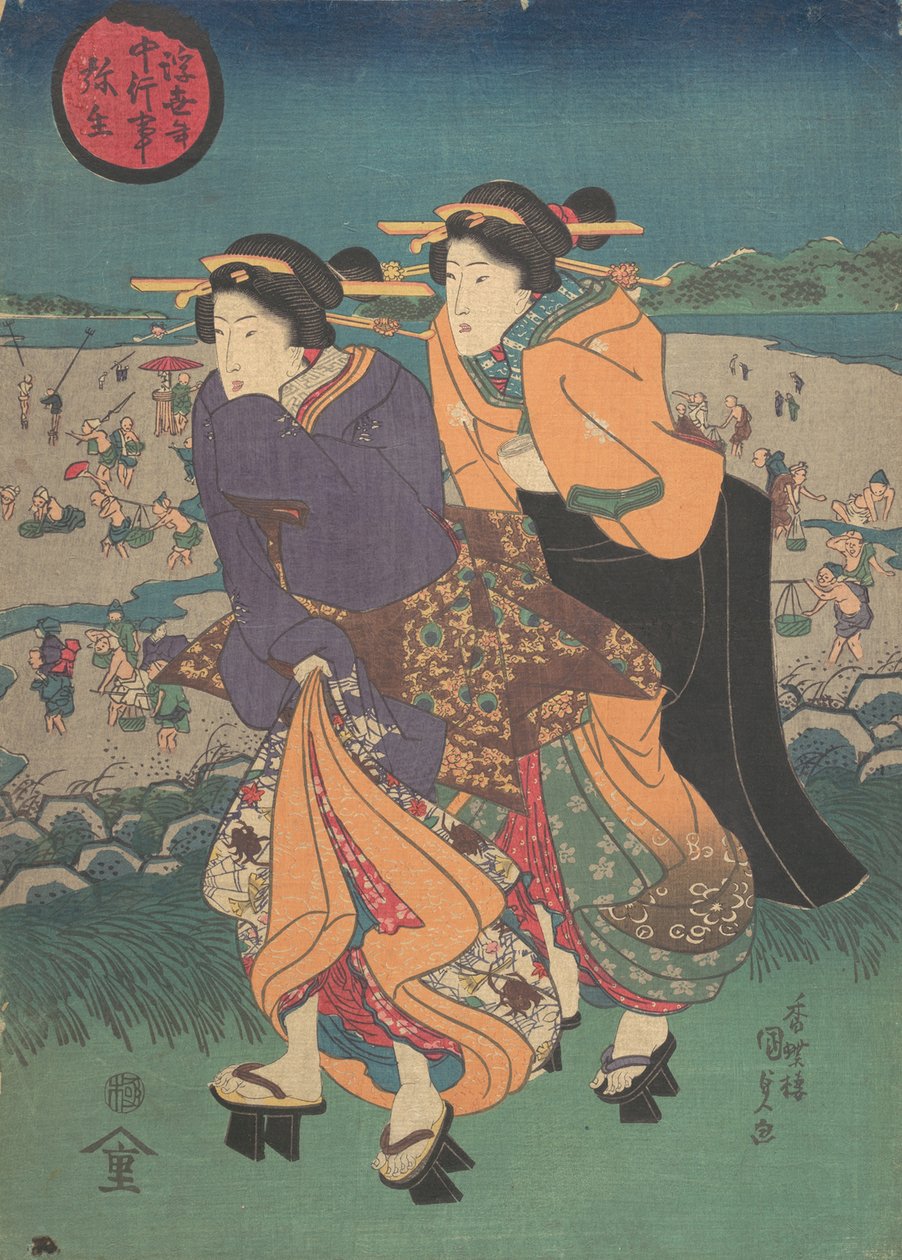 Éves esemény – a harmadik hónap Ukiyo nenju gyoji: Yayoi, 19. század közepe, 19. század közepe. alkotó: Utagawa Kunisada