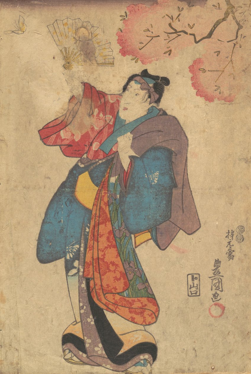 Nyomtatás, 19. század., 19. század. alkotó: Utagawa Kunisada