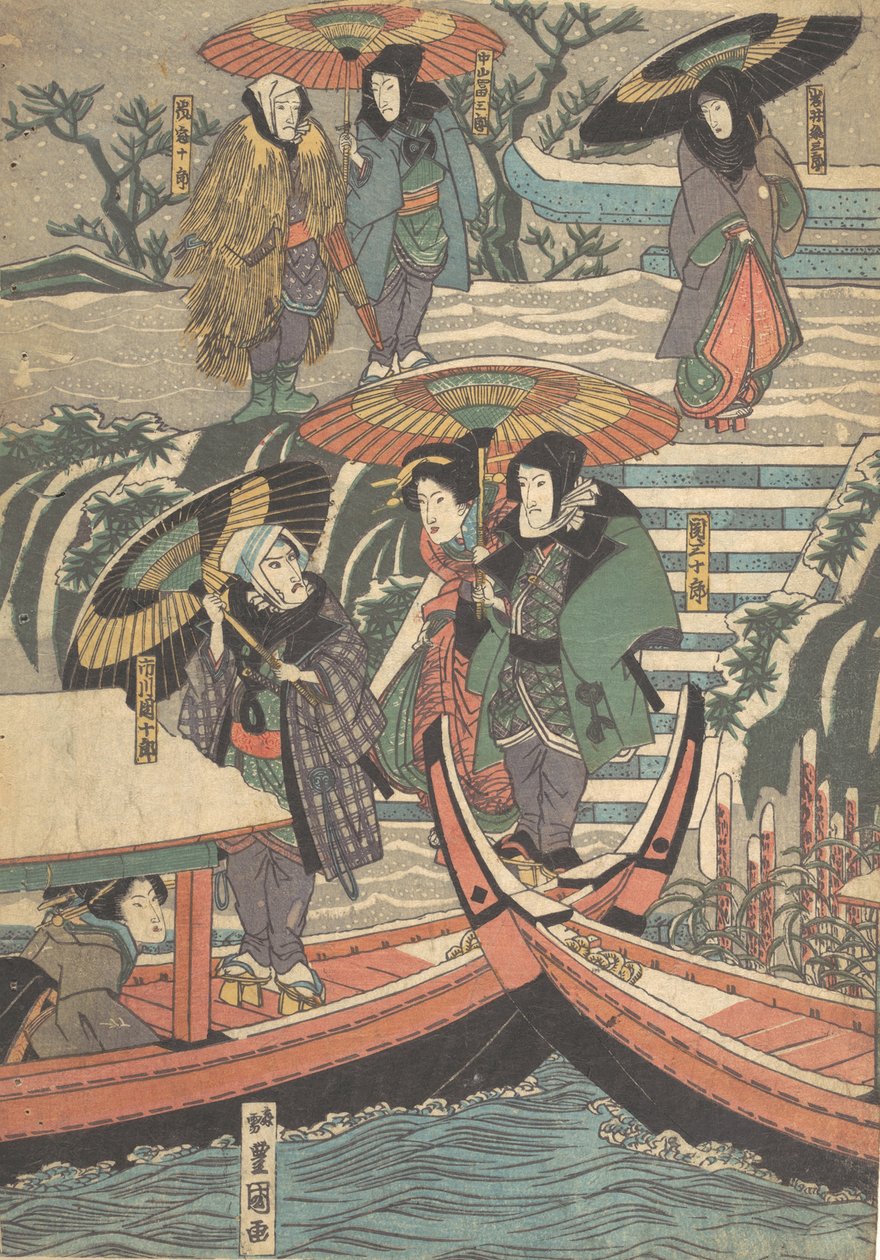 Nyomtatás, 19. század., 19. század. alkotó: Utagawa Kunisada