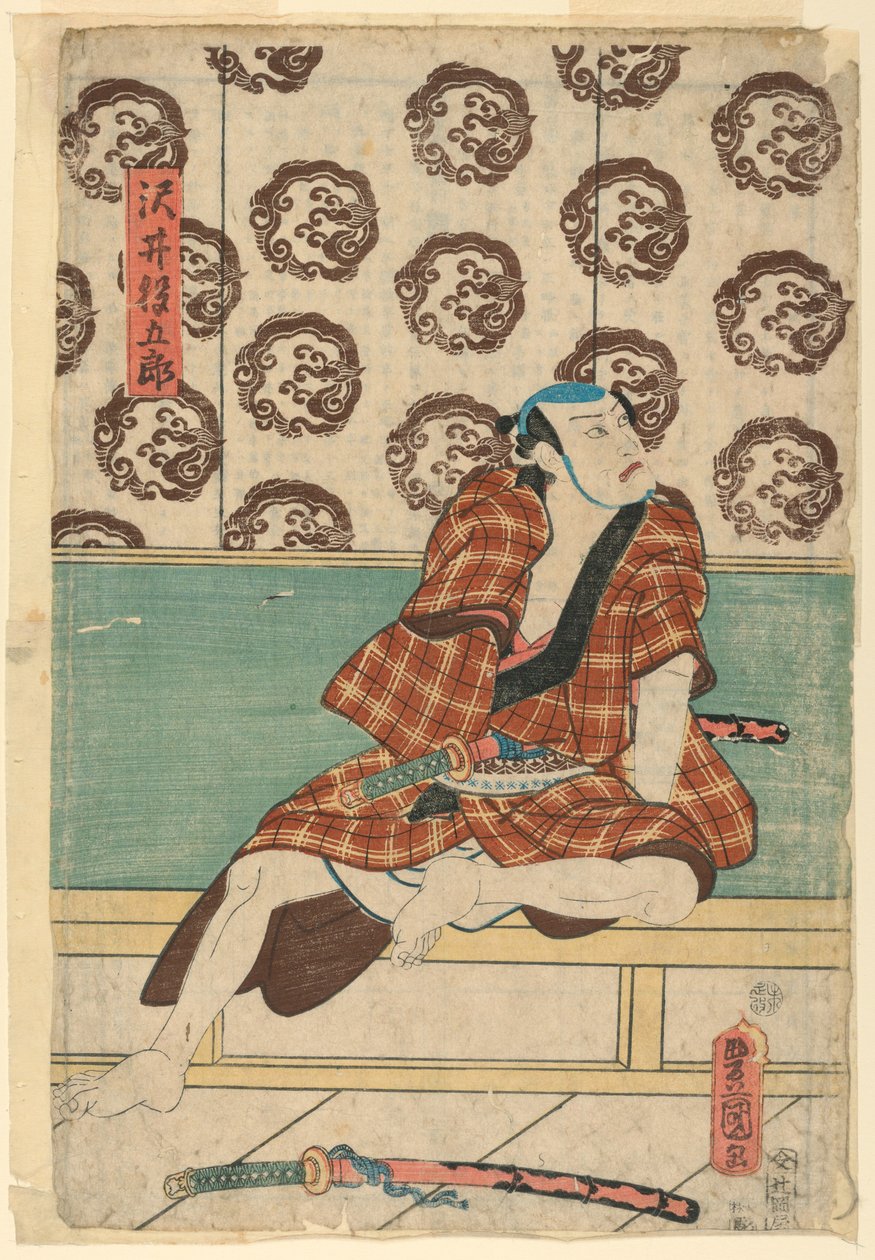 Igoro Sawai színész alkotó: Utagawa Kunisada