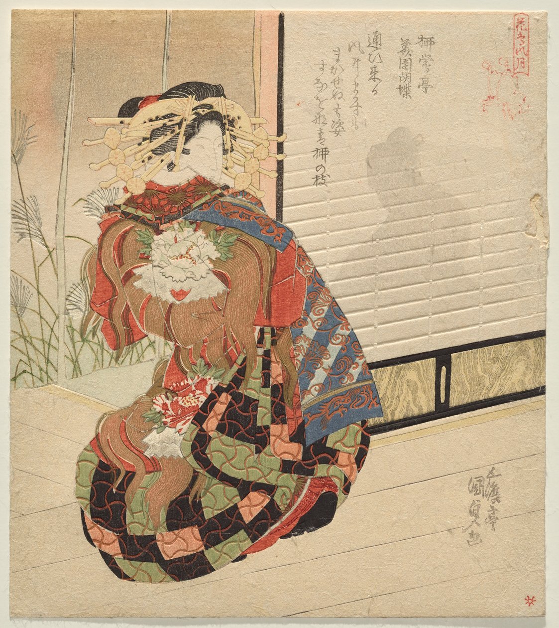 Szél, a Madár és virág, Szél és Hold sorozatból alkotó: Utagawa Kunisada