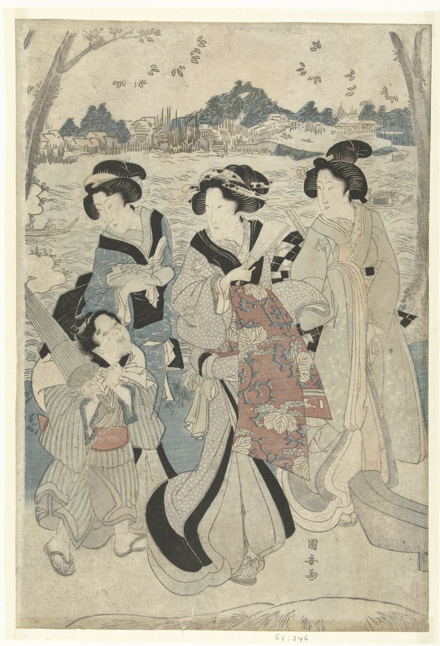 Kirándulás a Sumida mentén alkotó: Utagawa Kuniyasu