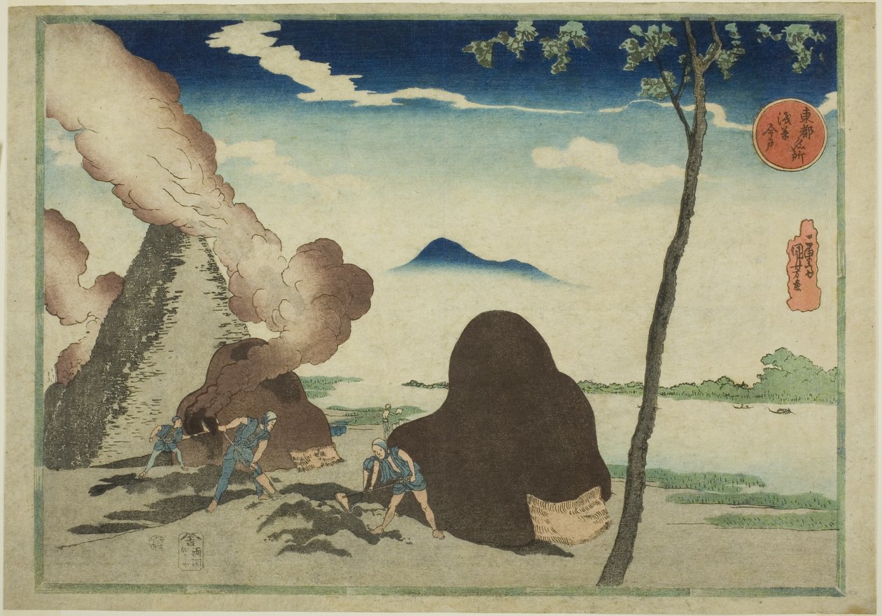Asakusa Imado, a "Híres helyek a keleti fővárosban (Toto Meisho)" sorozatból alkotó: Utagawa Kuniyoshi