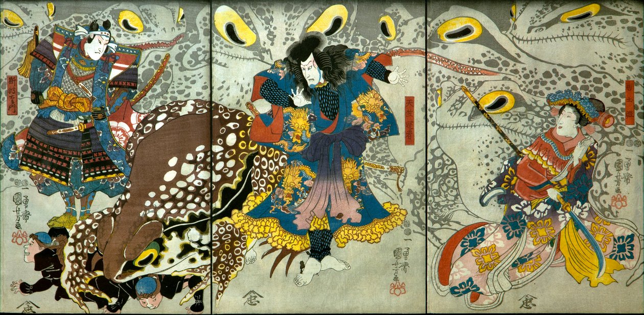 Bandō Shiuka mint Morokoshi hercegnő alkotó: Utagawa Kuniyoshi
