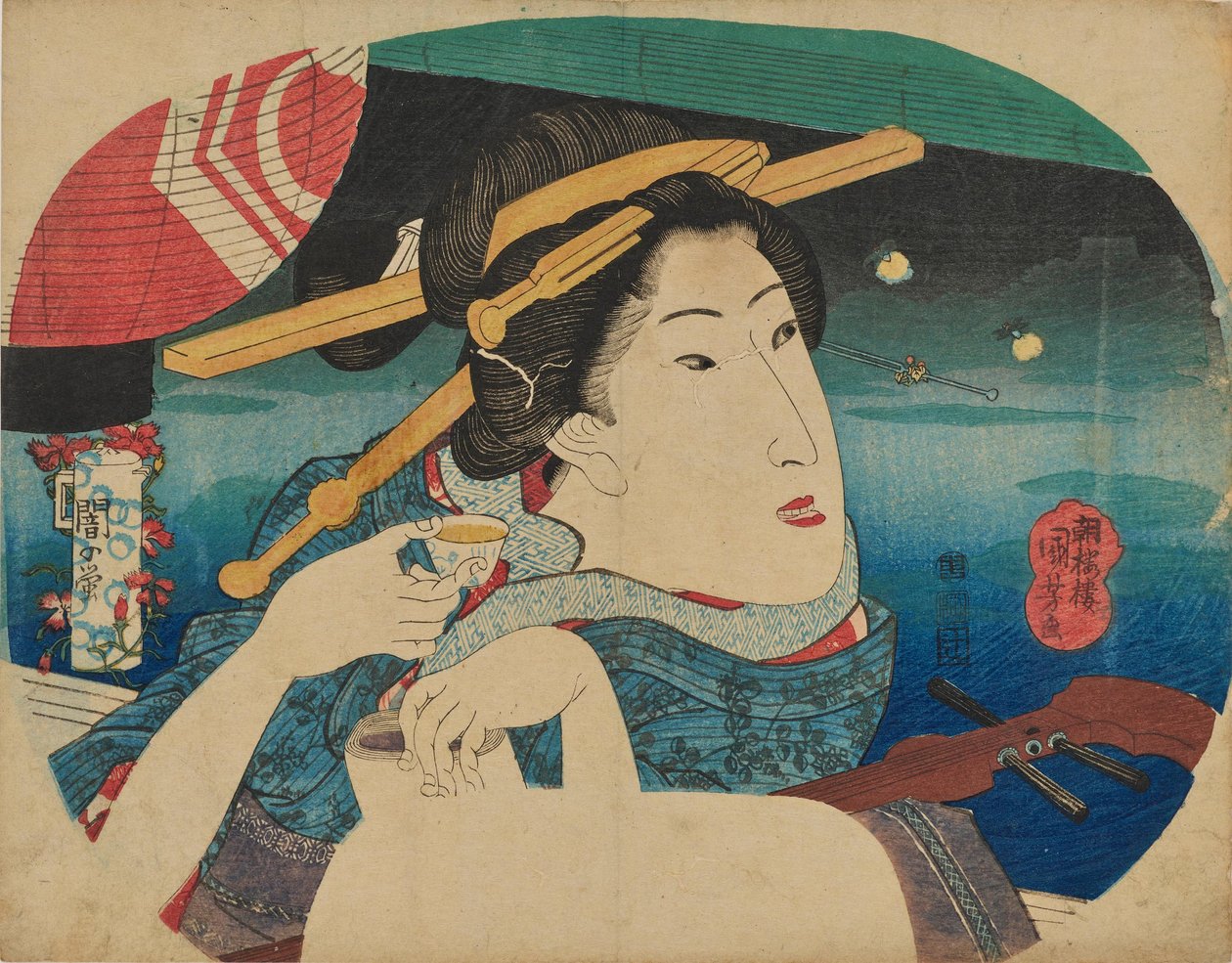 Szépség és szentjánosbogár alkotó: Utagawa Kuniyoshi