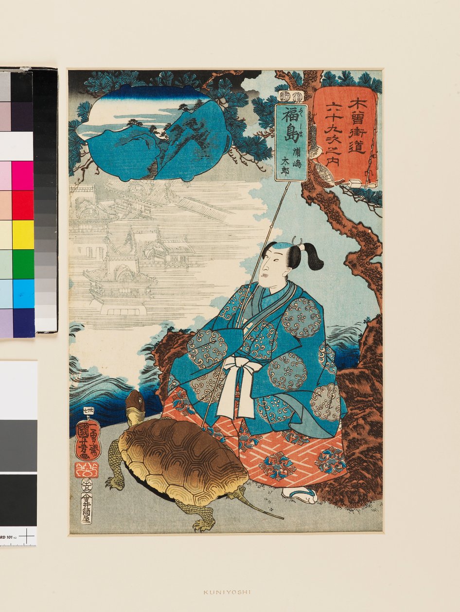 Fukusima: Urashima Tarō alkotó: Utagawa Kuniyoshi