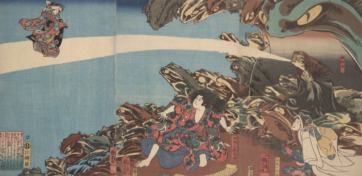 Gama Sennins Animus az Ibaraki no keshin sorozatból alkotó: Utagawa Kuniyoshi