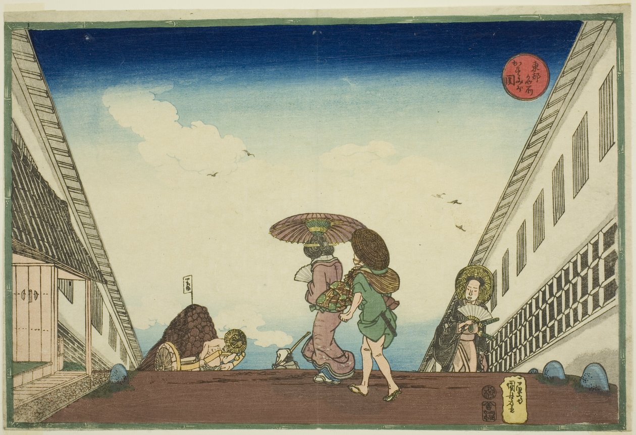 Kasumigaseki, a "Híres helyek a keleti fővárosban (Toto meisho)" sorozatból alkotó: Utagawa Kuniyoshi