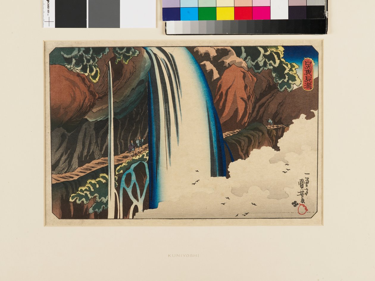 Nikkō. Urami vízesés alkotó: Utagawa Kuniyoshi