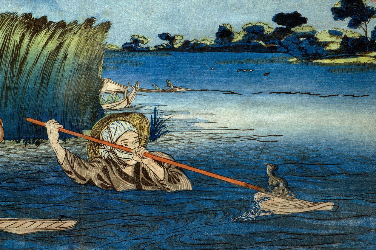 Kép a Miyato folyóról alkotó: Utagawa Kuniyoshi