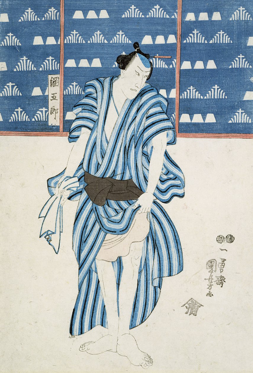 Tunagore portréja (fanyomat) alkotó: Utagawa Kuniyoshi
