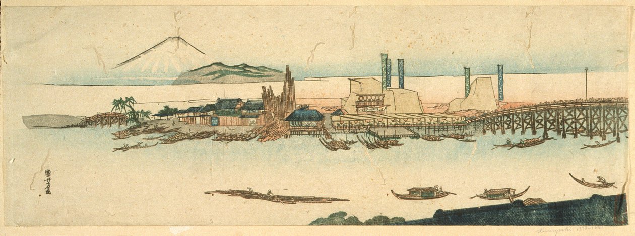 Jelenet a Szumida folyón alkotó: Utagawa Kuniyoshi