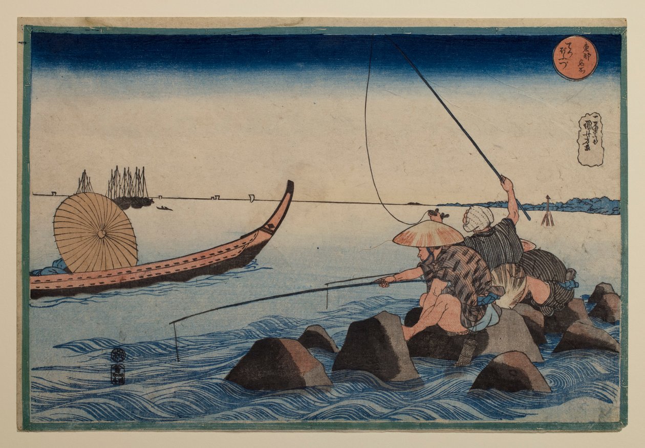 Teppōzu, a „Híres helyek a keleti fővárosban” sorozatból alkotó: Utagawa Kuniyoshi