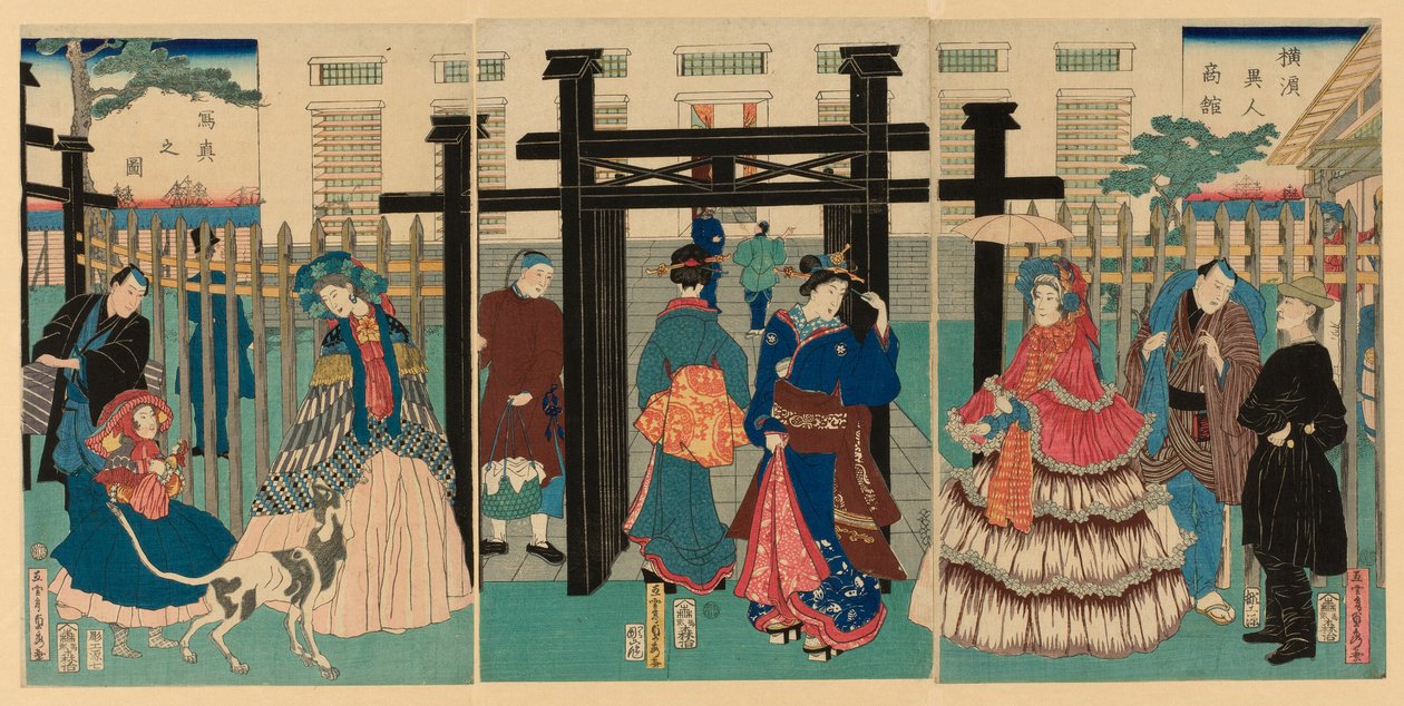 Például, Kanche Law Enforcer Yokohama (Yokohama nagy ember írása) alkotó: Utagawa Sadahide