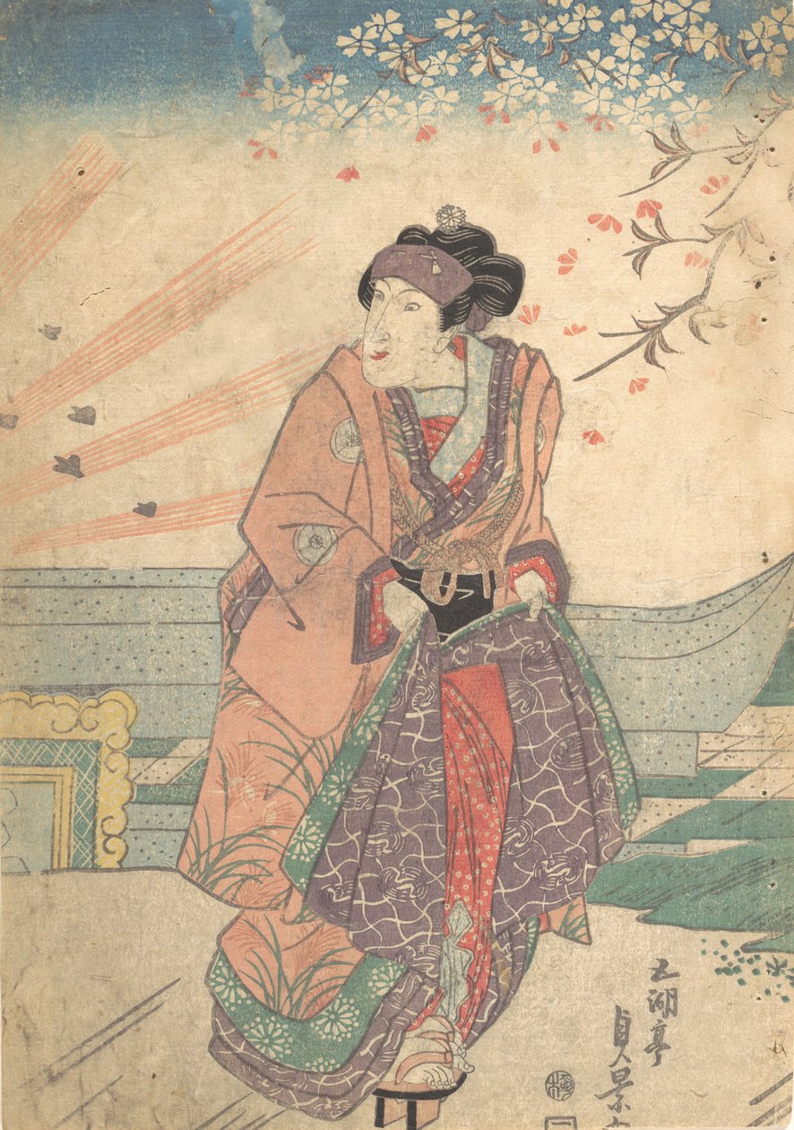 Nyomtatás, 19. század. alkotó: Utagawa Sadakage