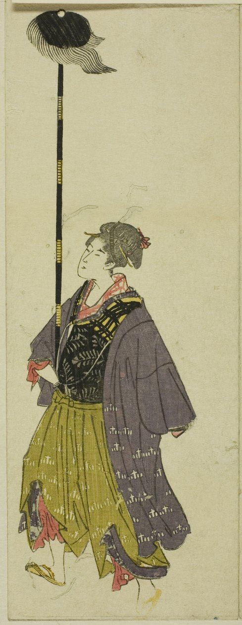 Egy daimjó felvonulás paródiája alkotó: Utagawa Toyohiro