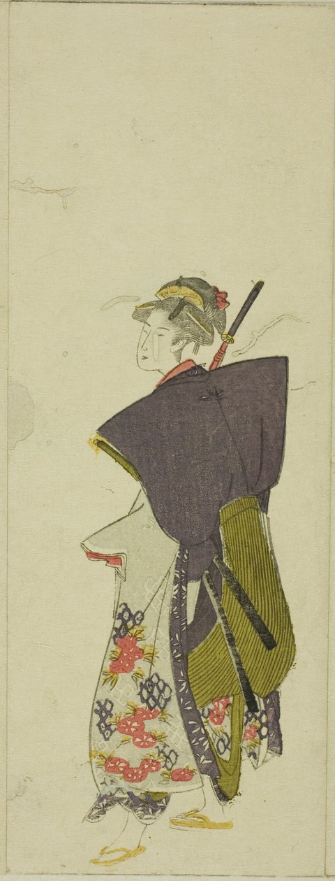 Egy daimjó felvonulás paródiája alkotó: Utagawa Toyohiro