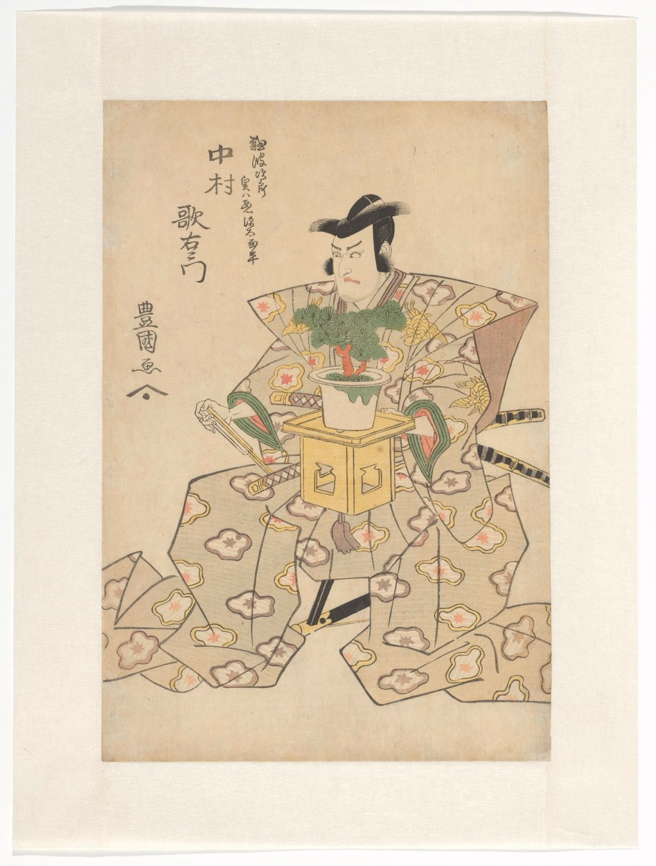 Nakamura Utaemon jó kiegészítő lds bonsai tley alkotó: Utagawa Toyokuni (I)