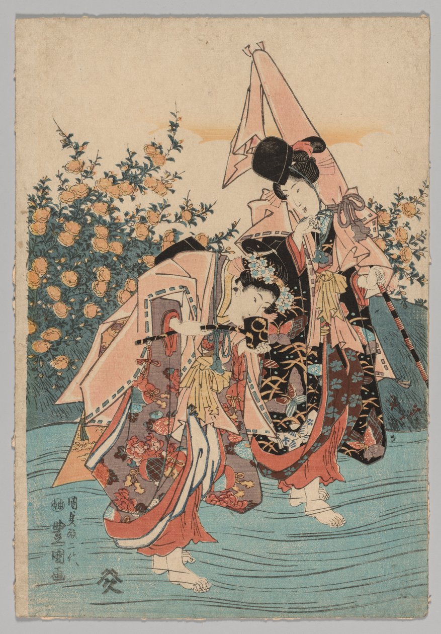 Színészek alkotó: Utagawa Toyokuni