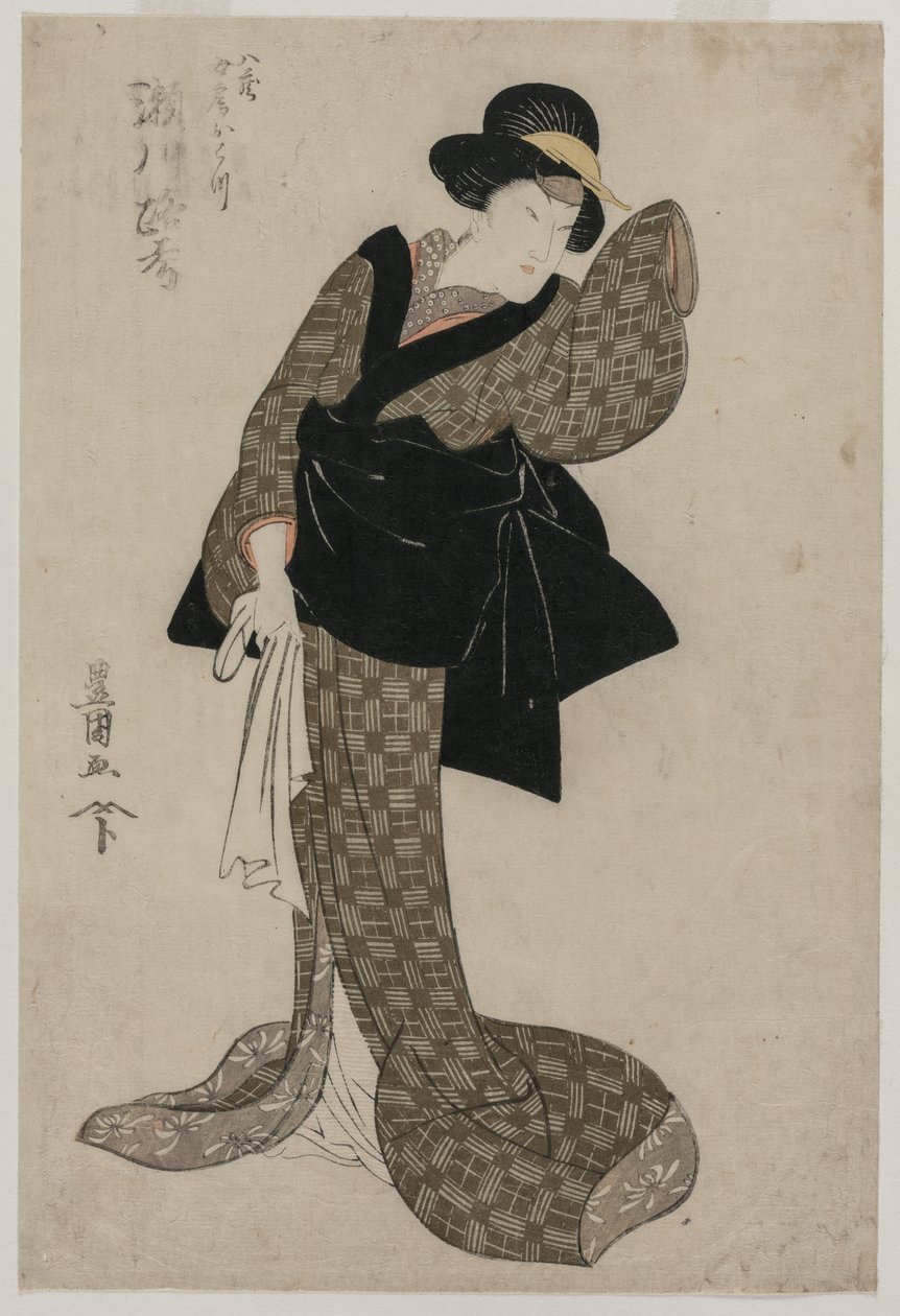 Roko Segawa, mint Hachizo felesége, Ohatsu alkotó: Utagawa Toyokuni