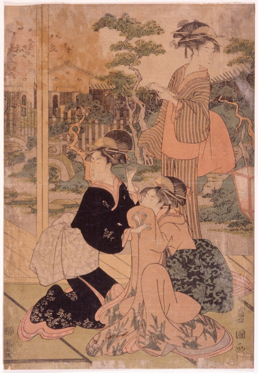 Három szépség alkotó: Utagawa Toyokuni
