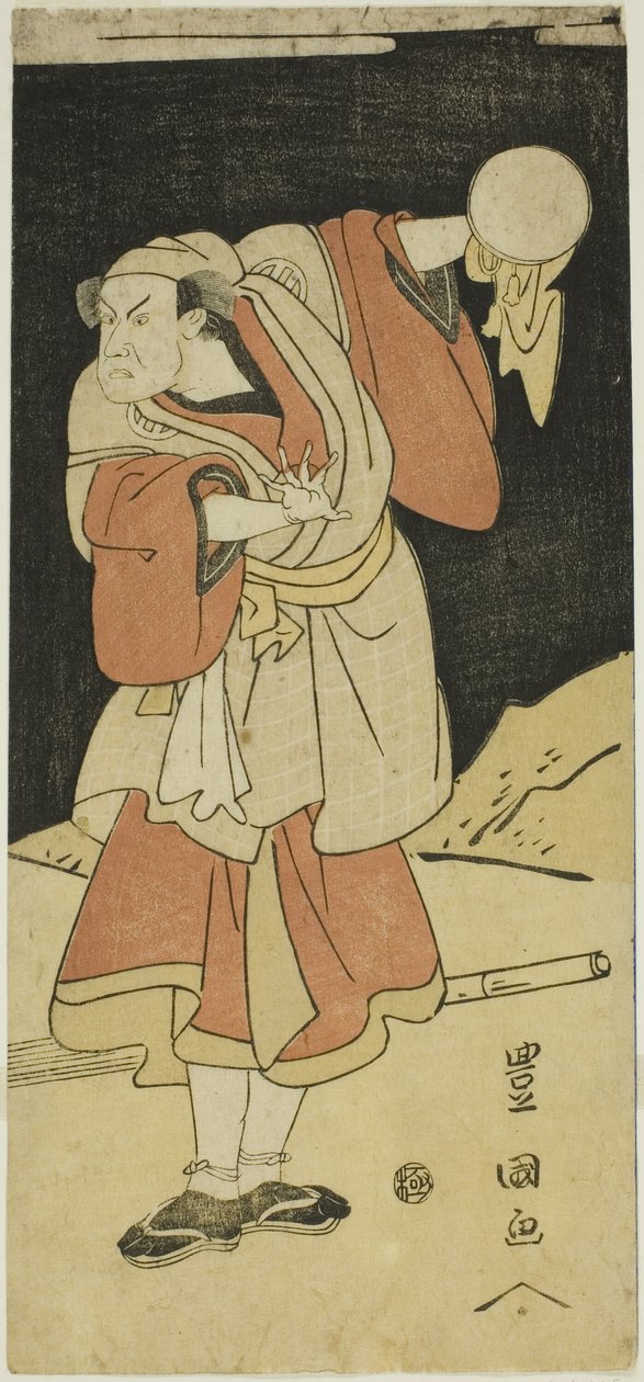 Színész egy drámai jelenetben alkotó: Utagawa Toyokuni I