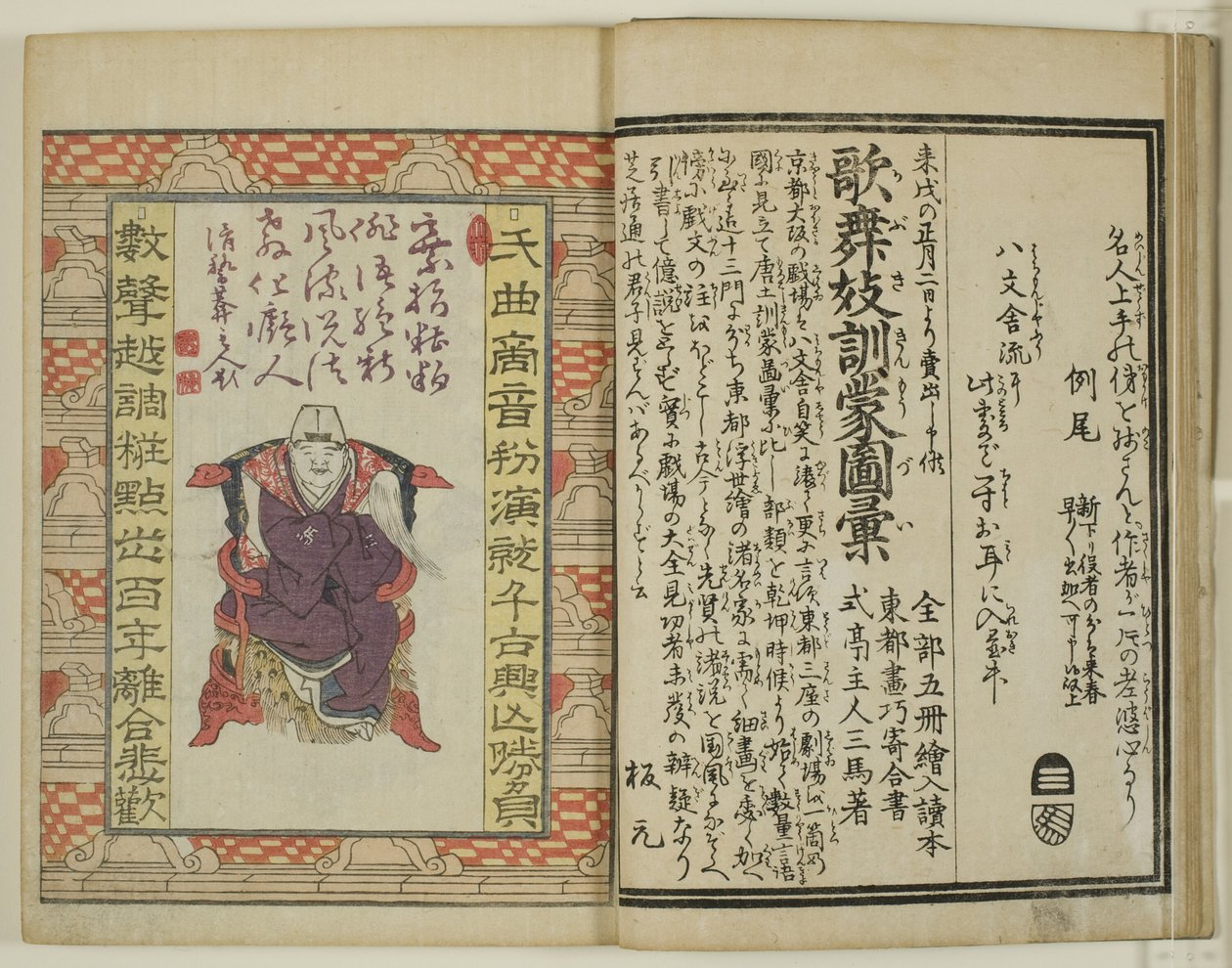 Yakusha Sangai Kyo alkotó: Utagawa Toyokuni I