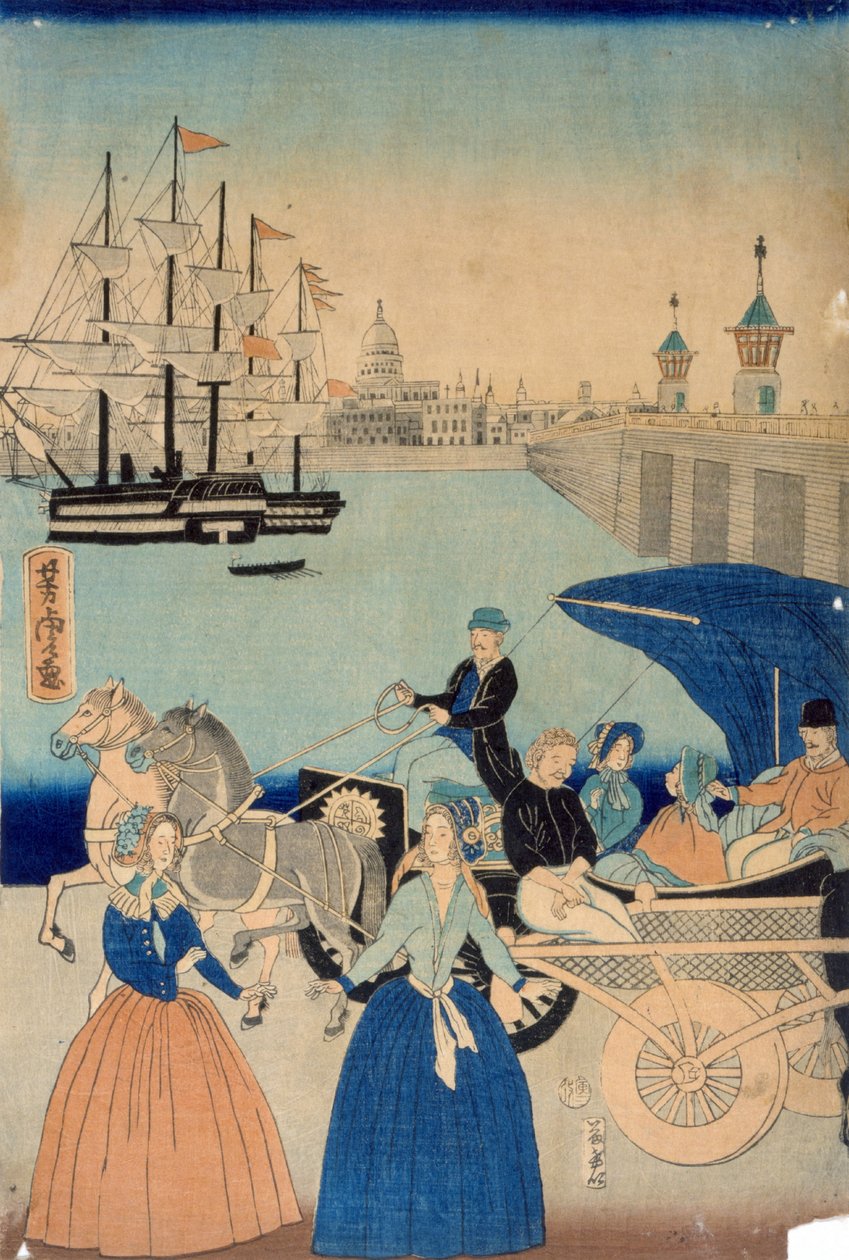 Kép Londonról, Angliáról alkotó: Utagawa Yoshitora