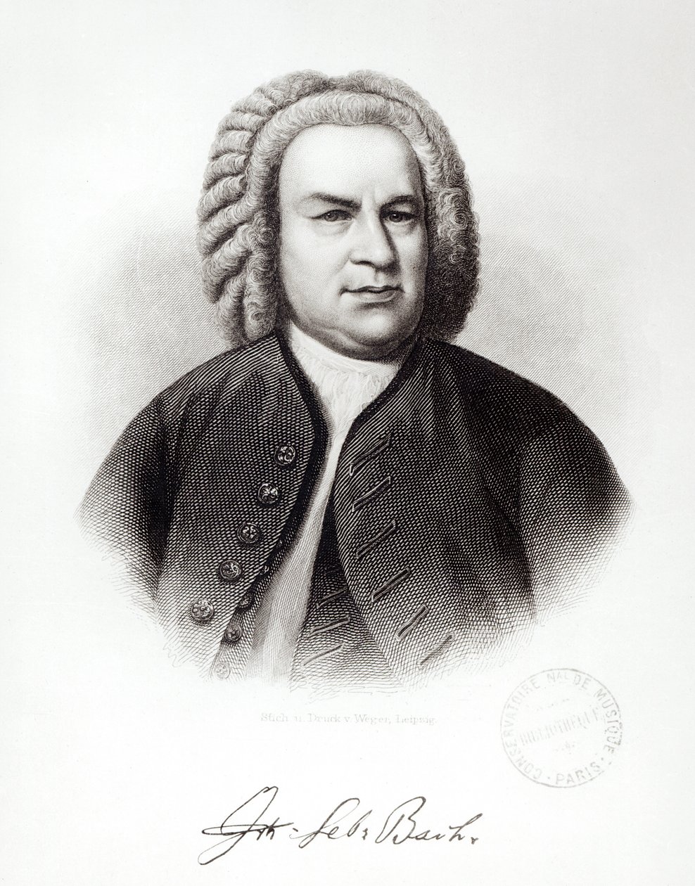 Johann Sebastian Bach (1685-1750) portréja alkotó: V. Weger