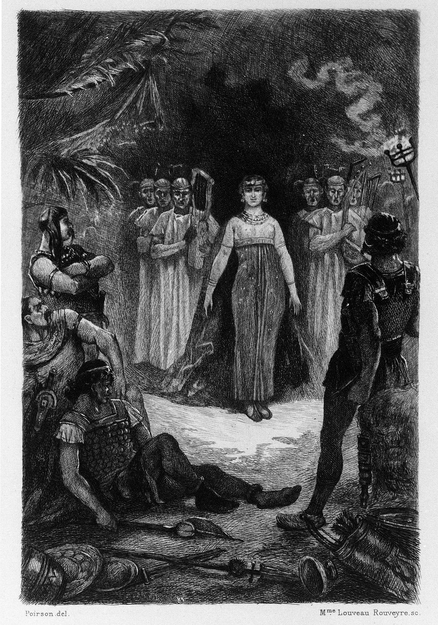 Illusztráció: V.A. Poirson (1890) Gustave Flaubert Salammbo”” című regényéhez, a rómaiak és karthágóiak közötti első pun háború idején (Kr. e. 246-241) folyó zsoldosháborút veszi keretként. alkotó: Victor Armand Poirson