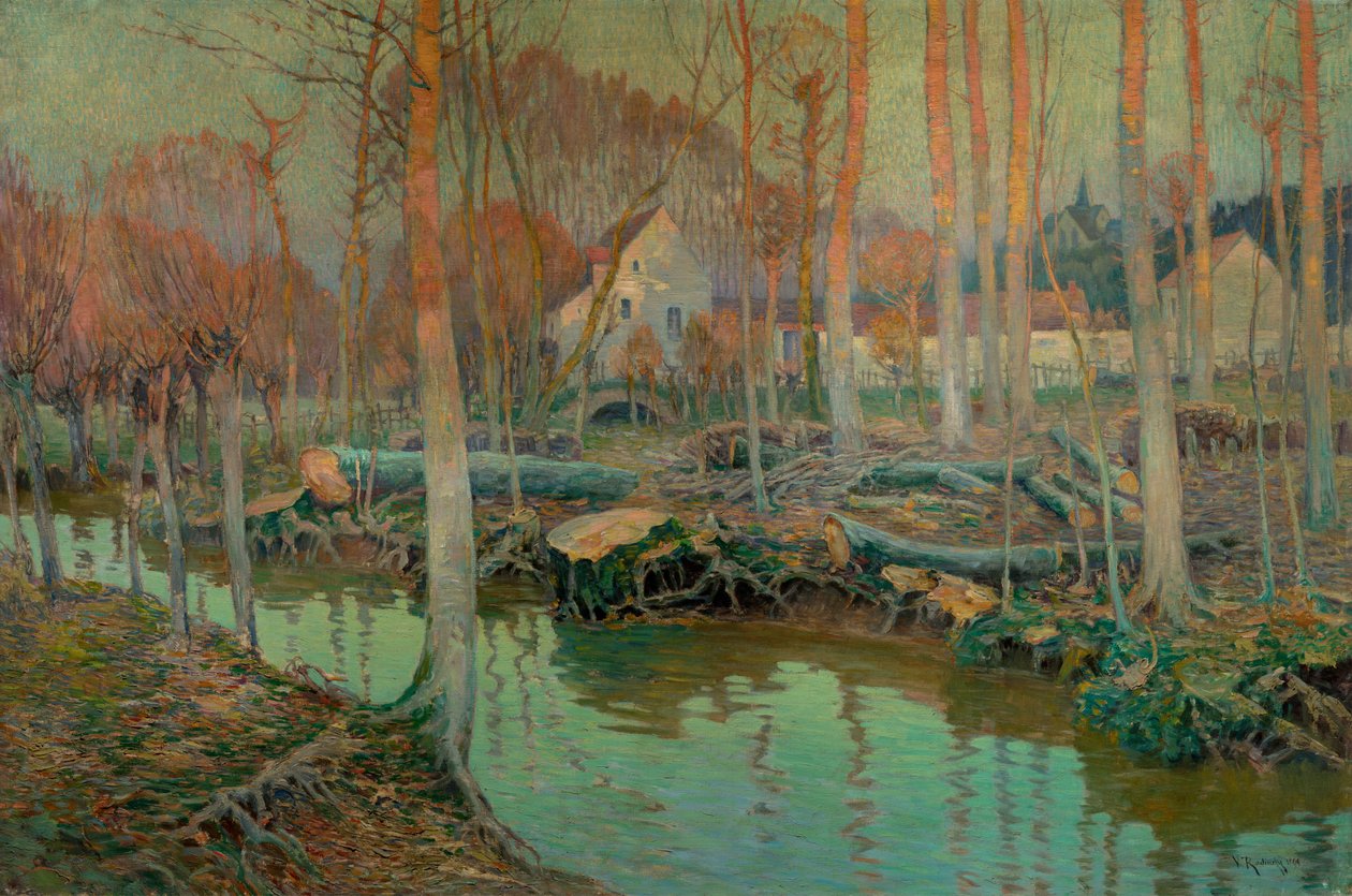 A régi malom Givernyben, 1899 alkotó: Vaclav Radimsky