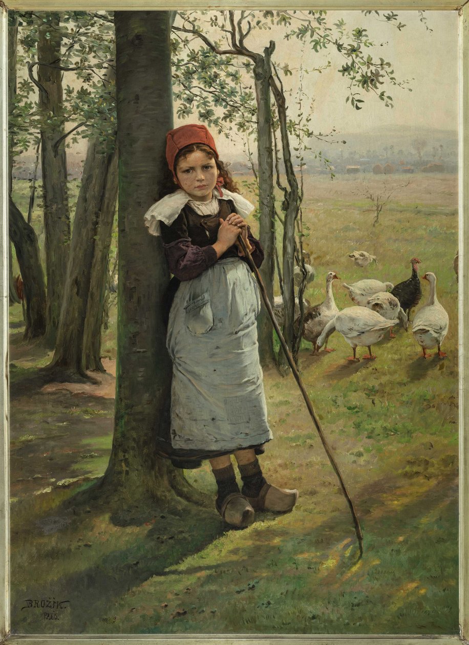 A lúdlány, 1885 körül. alkotó: Vaclav Brozik