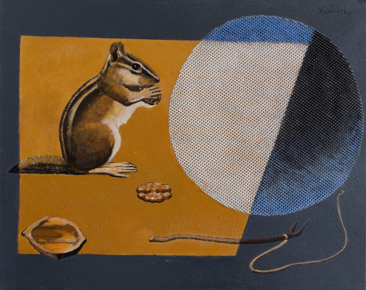 Chipmunk Escape The Trap, 2021 (akril, vászon) alkotó: Vadym Vaskovsky