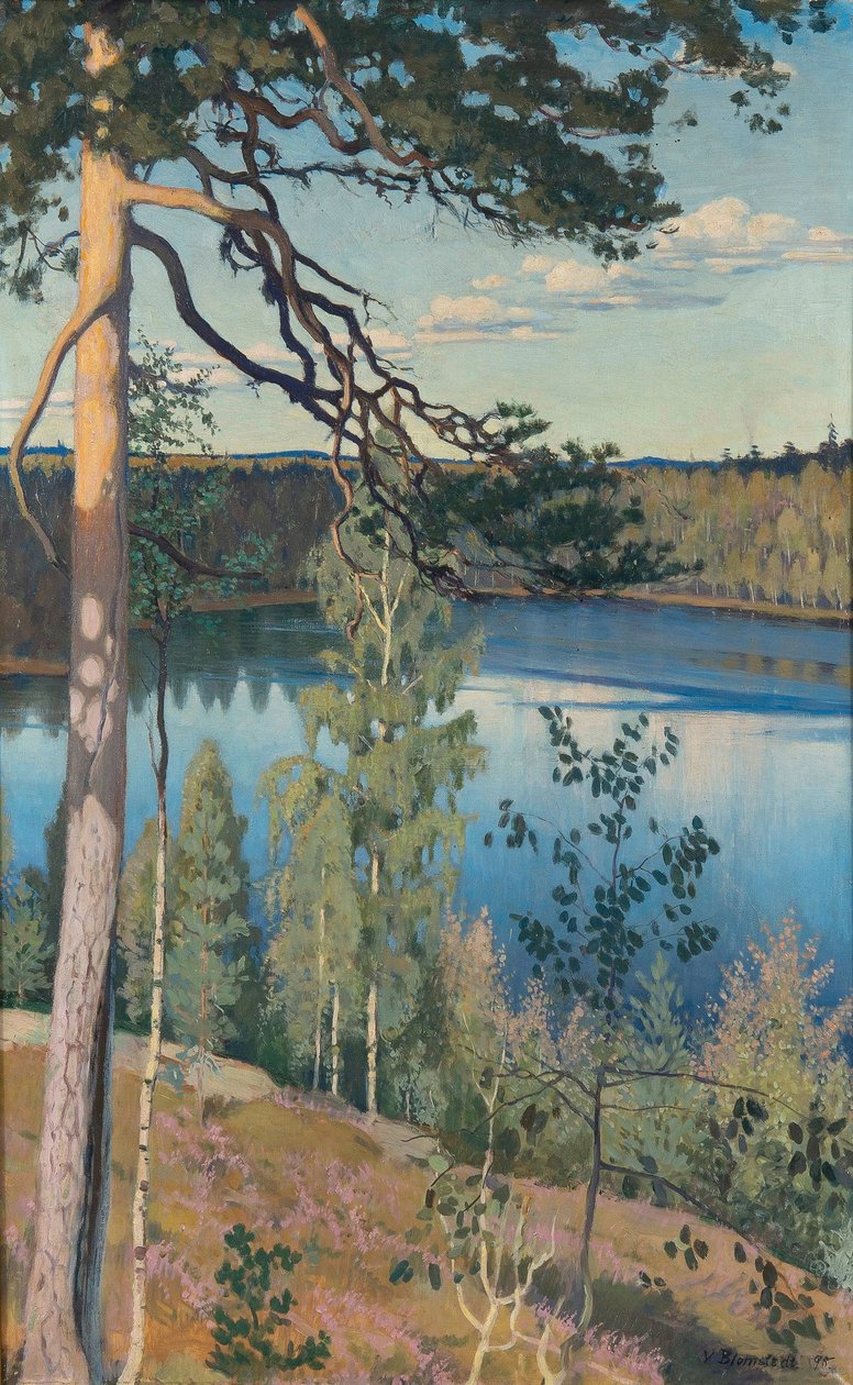 Tó a vadonban, 1895 alkotó: Väinö Alfred Blomstedt