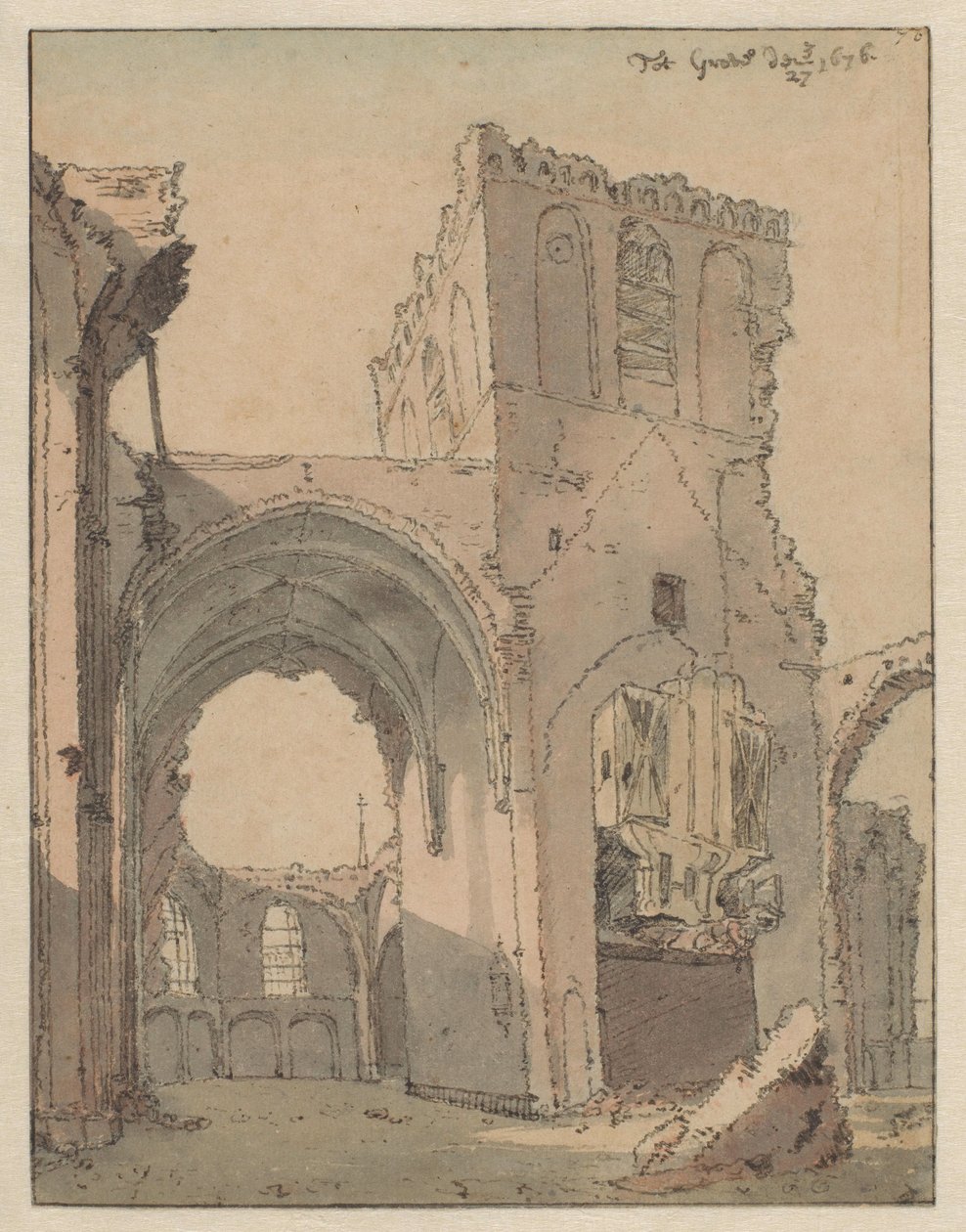 A Grote Kerk romja a sírnál alkotó: Valentijn Klotz (attributed to)