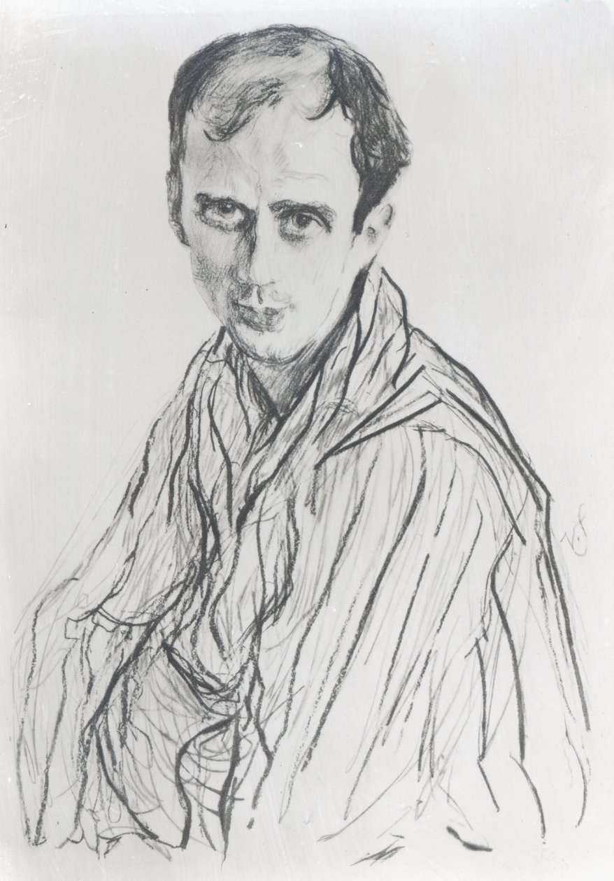 Michel Fokine, 1909 (szangvinikus papíron) alkotó: Valentin Aleksandrovich Serov