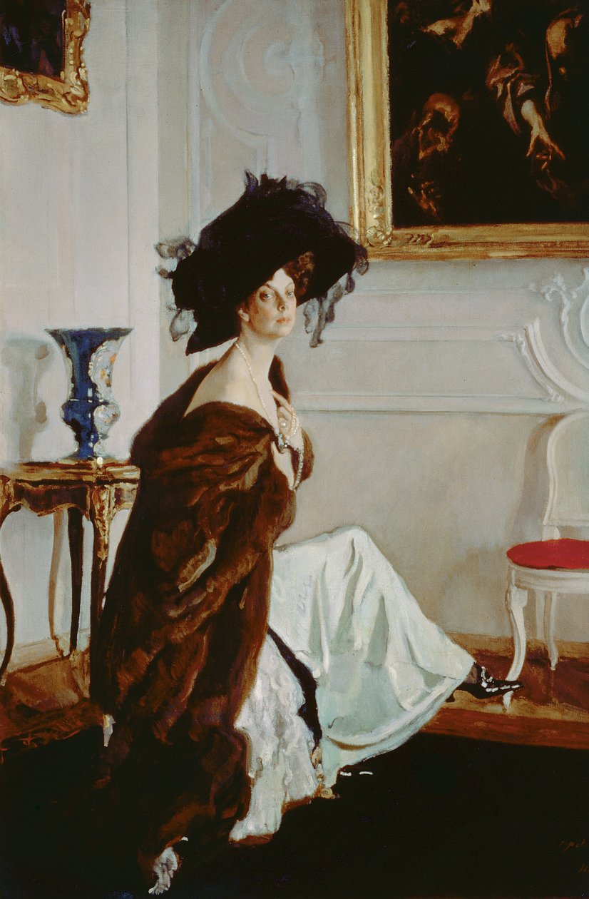 Olga Konsztantyinovna Orlova hercegnő (1872-1923) portréja 1911 alkotó: Valentin Aleksandrovich Serov