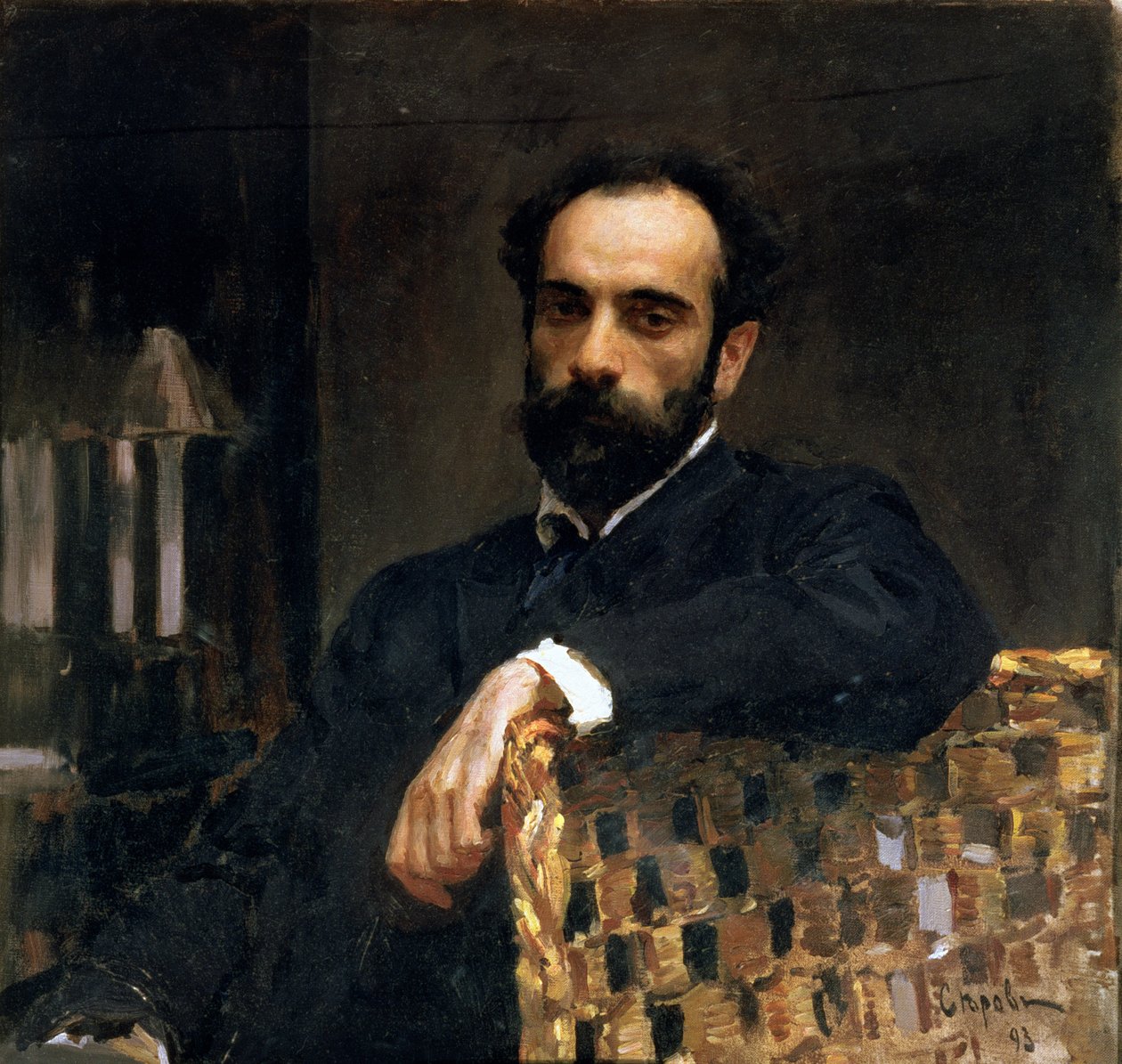 Izsák Iljics Levitan (1860-1900) festőművész portréja, 1893 alkotó: Valentin Aleksandrovich Serov