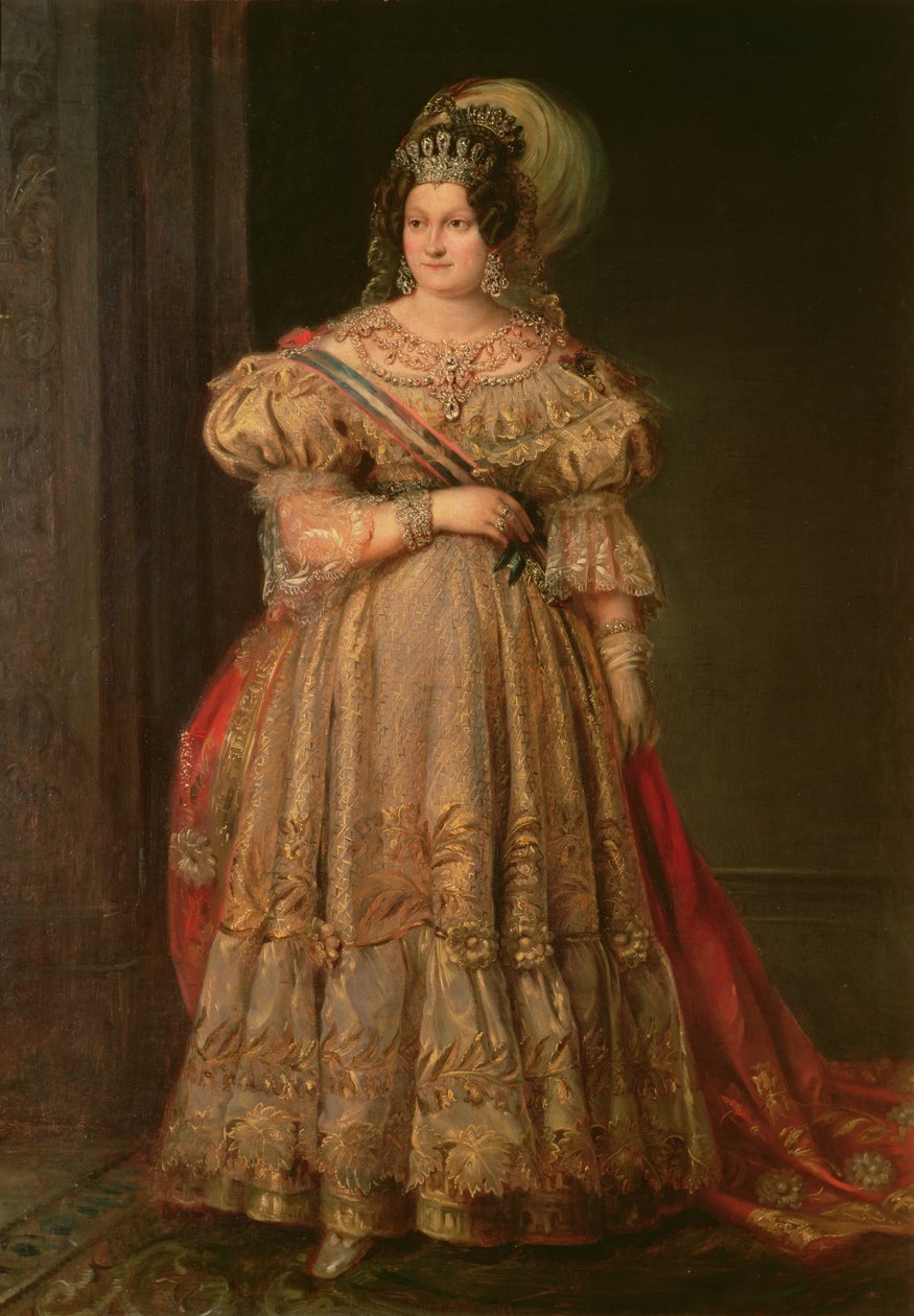 Maria Christina de Bourbon (1806-1878) alkotó: Valentin Carderera y Solano