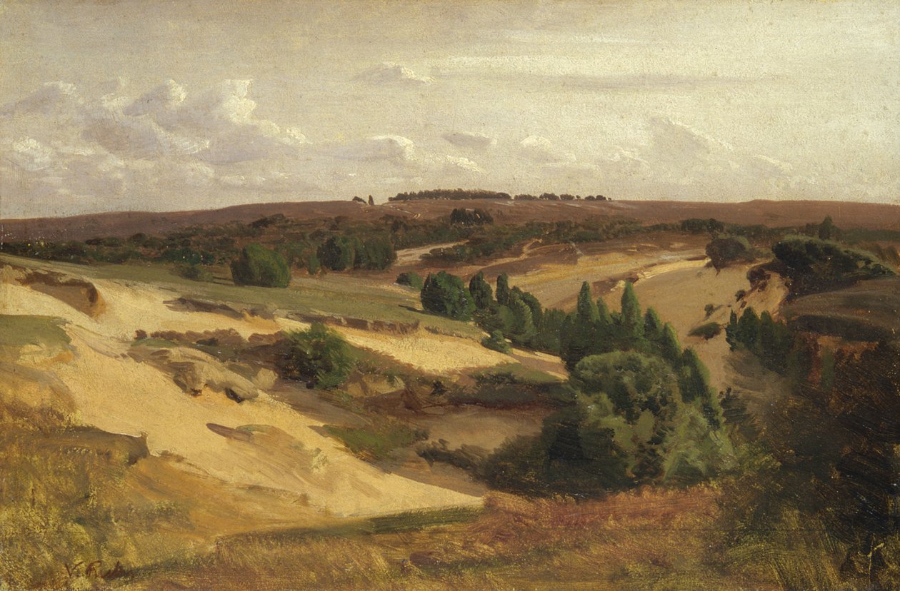 The Heath Bispingen mellett, 1887 (olaj, papír, vászon) alkotó: Valentin Ruths