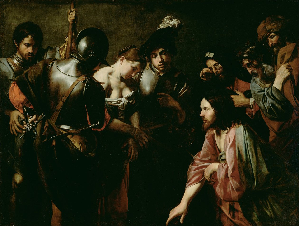 Krisztus és a házasságtörő alkotó: Valentin de Boulogne