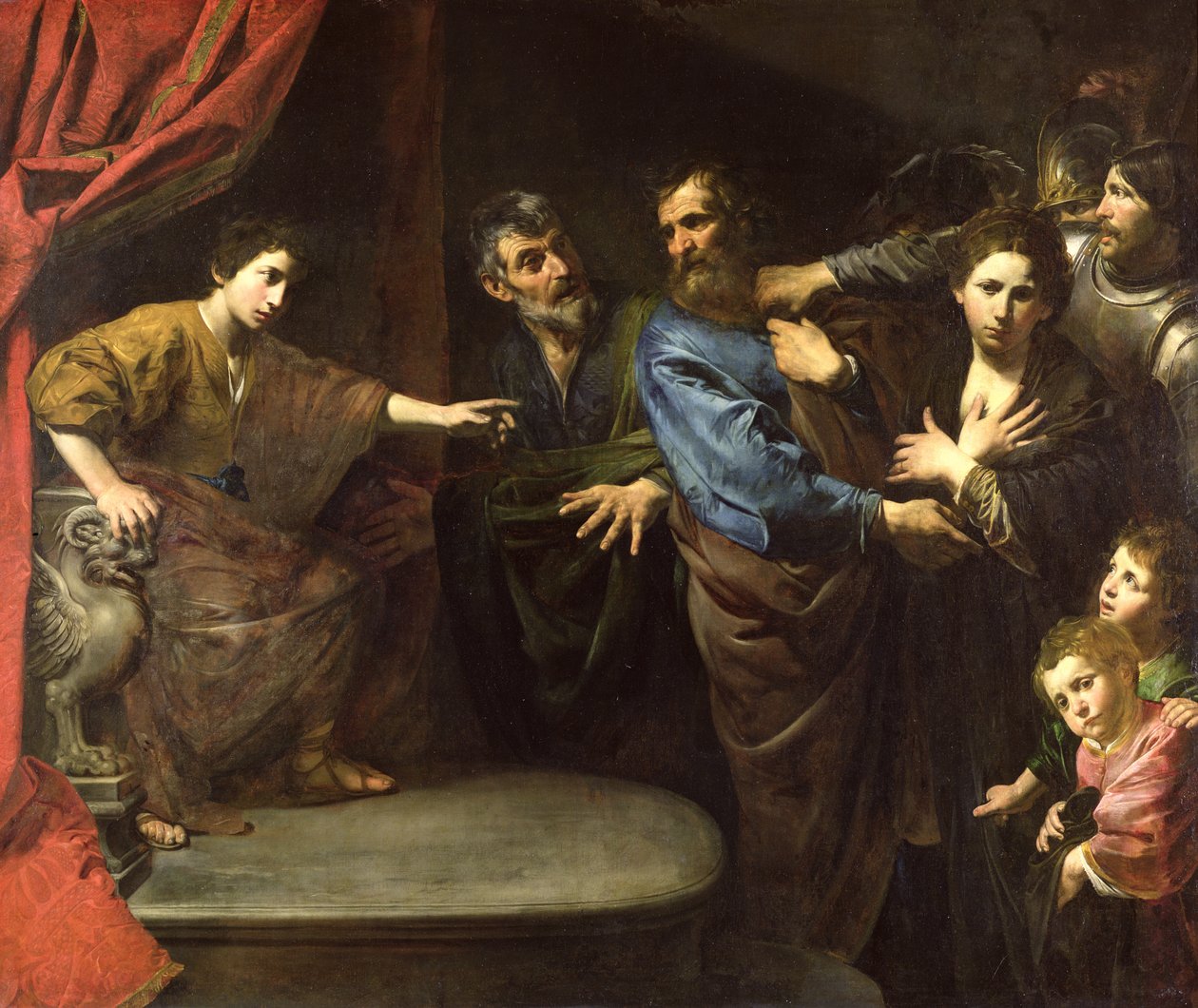 Dániel ítélete vagy Zsuzsanna ártatlansága alkotó: Valentin de Boulogne