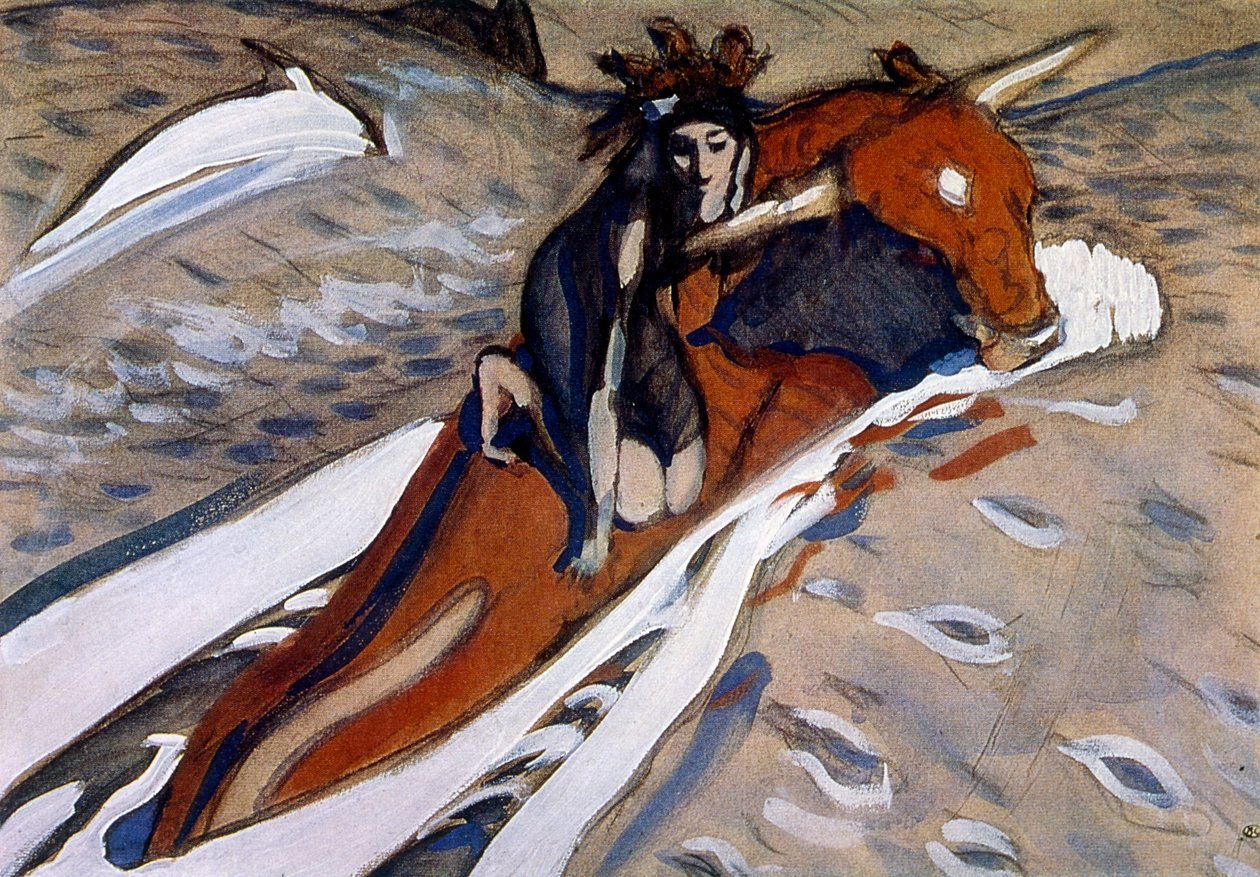 Valentin Serov elrabolta Európát 1910-ben alkotó: Valentin Aleksandrovich Serov