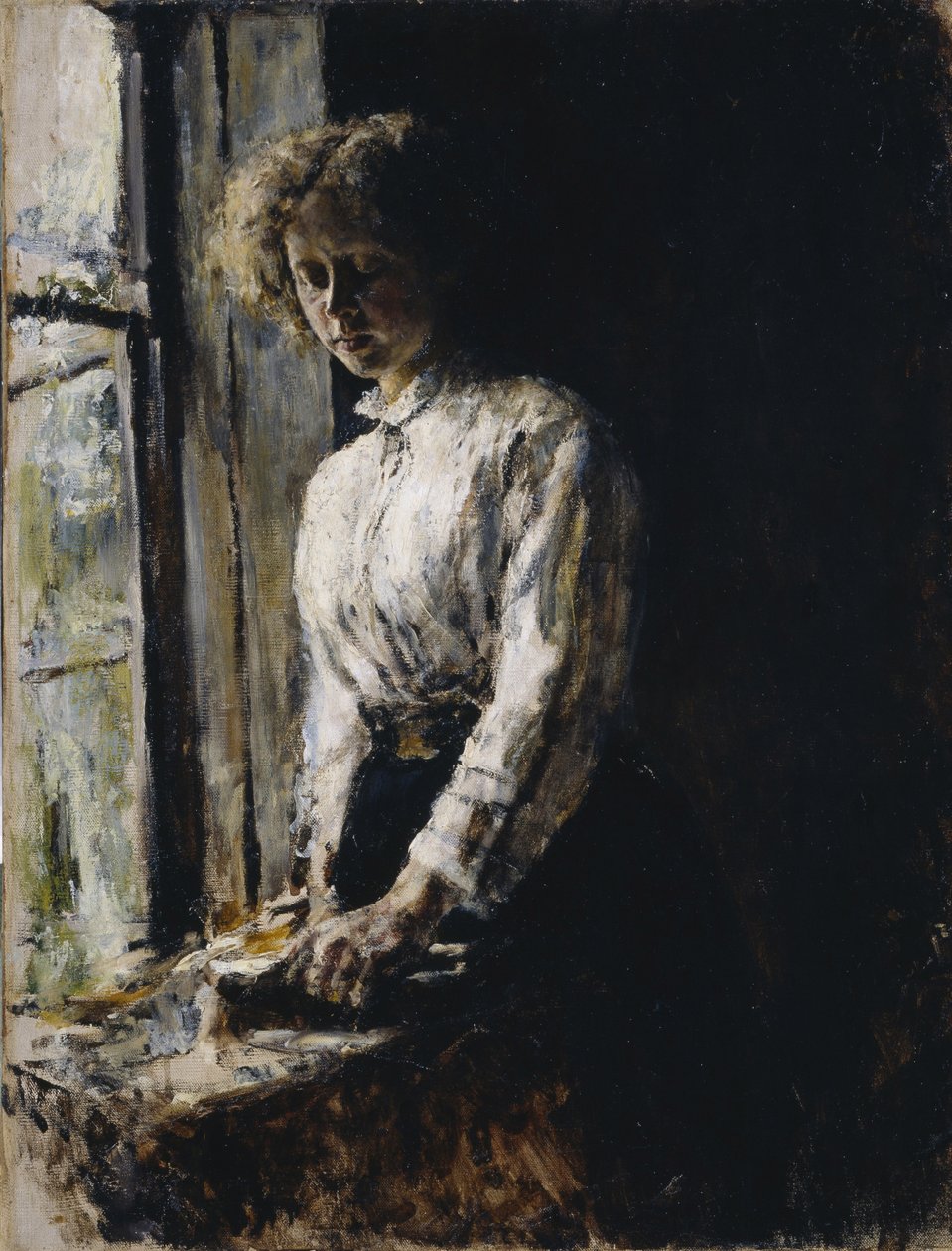 Az ablaknál. Olga Fjodorovna Trubnyikova portréja, 1886 alkotó: Valentin Aleksandrovich Serov