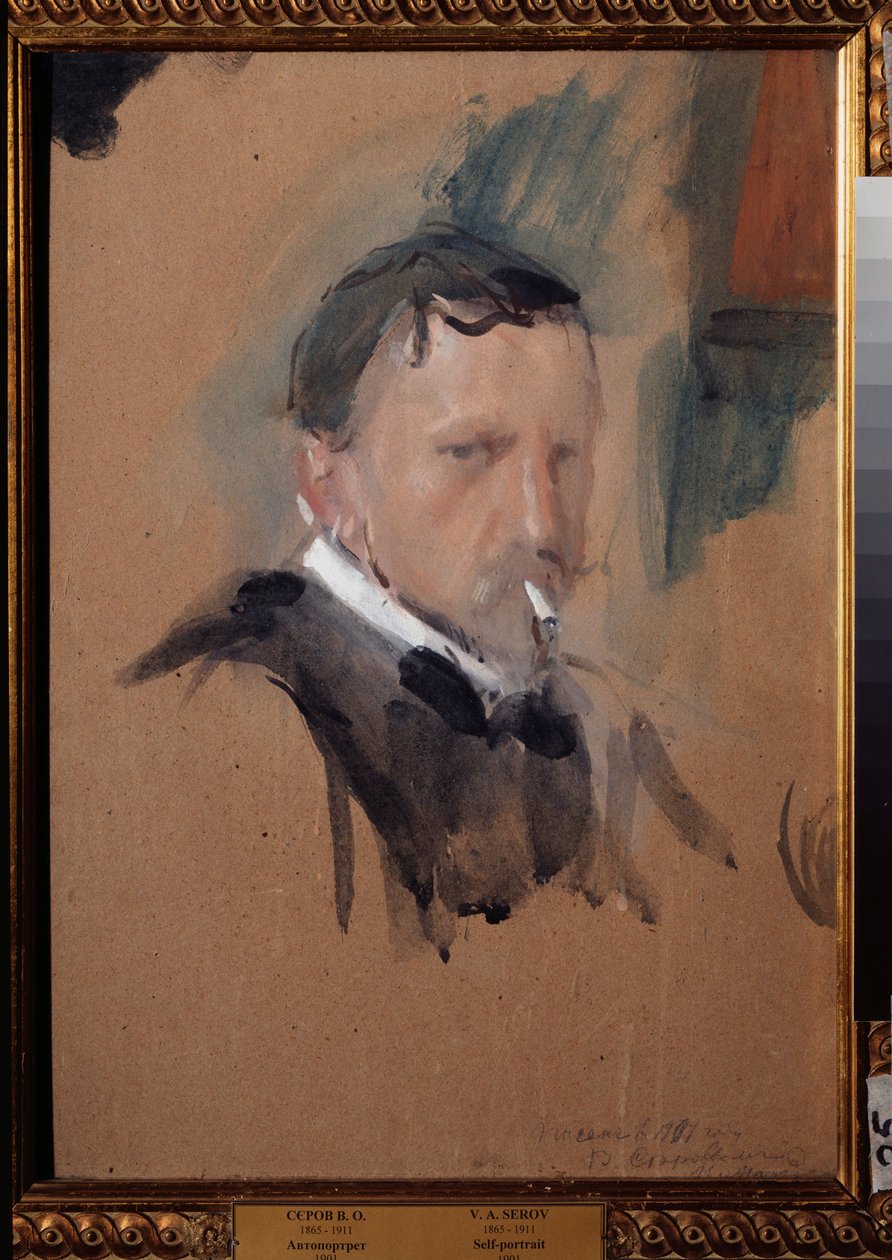 Önarckép. Valentin Alekszandrovics Szerov (1865-1911) munkája, akvarell és gouache papíron alkotó: Valentin Aleksandrovich Serov