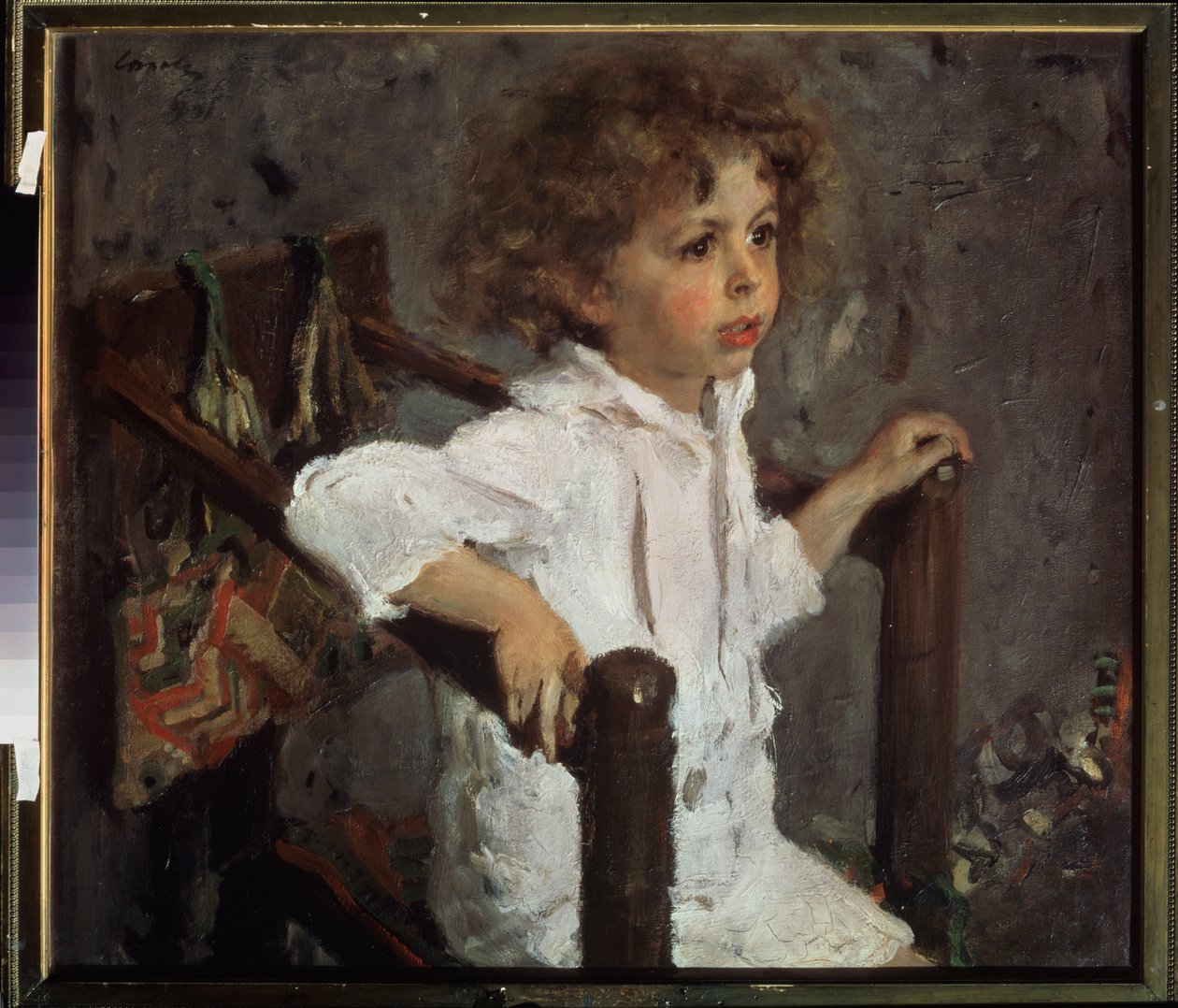 Mika Morosov portréja. Valentin Alekszandrovics Szerov (1865-1911) festménye, olaj, vászon alkotó: Valentin Aleksandrovich Serov
