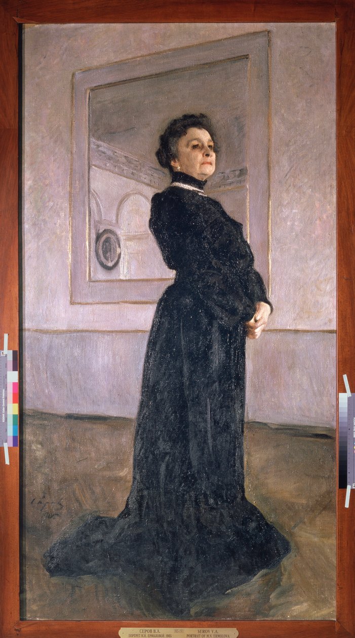 Maria Yermolova (1853-1928) színésznő portréja. Valentin Alekszandrovics Szerov (1865-1911) festménye, olaj, vászon alkotó: Valentin Aleksandrovich Serov