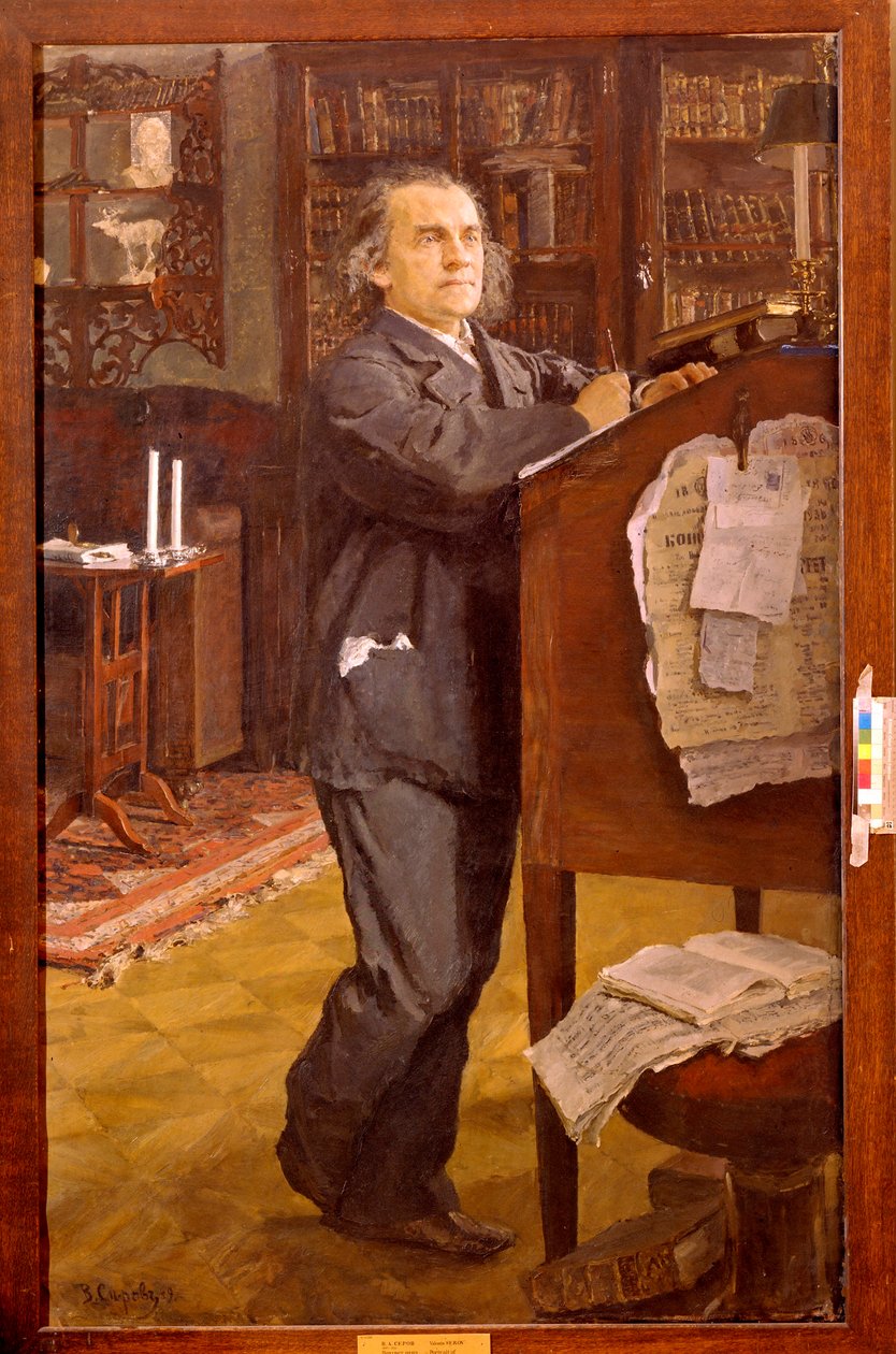 Alexander (Alexander) Serov (1820-1871) zeneszerző portréja. Valentin Alekszandrovics Szerov (1865-1911) festménye, olaj, vászon alkotó: Valentin Aleksandrovich Serov