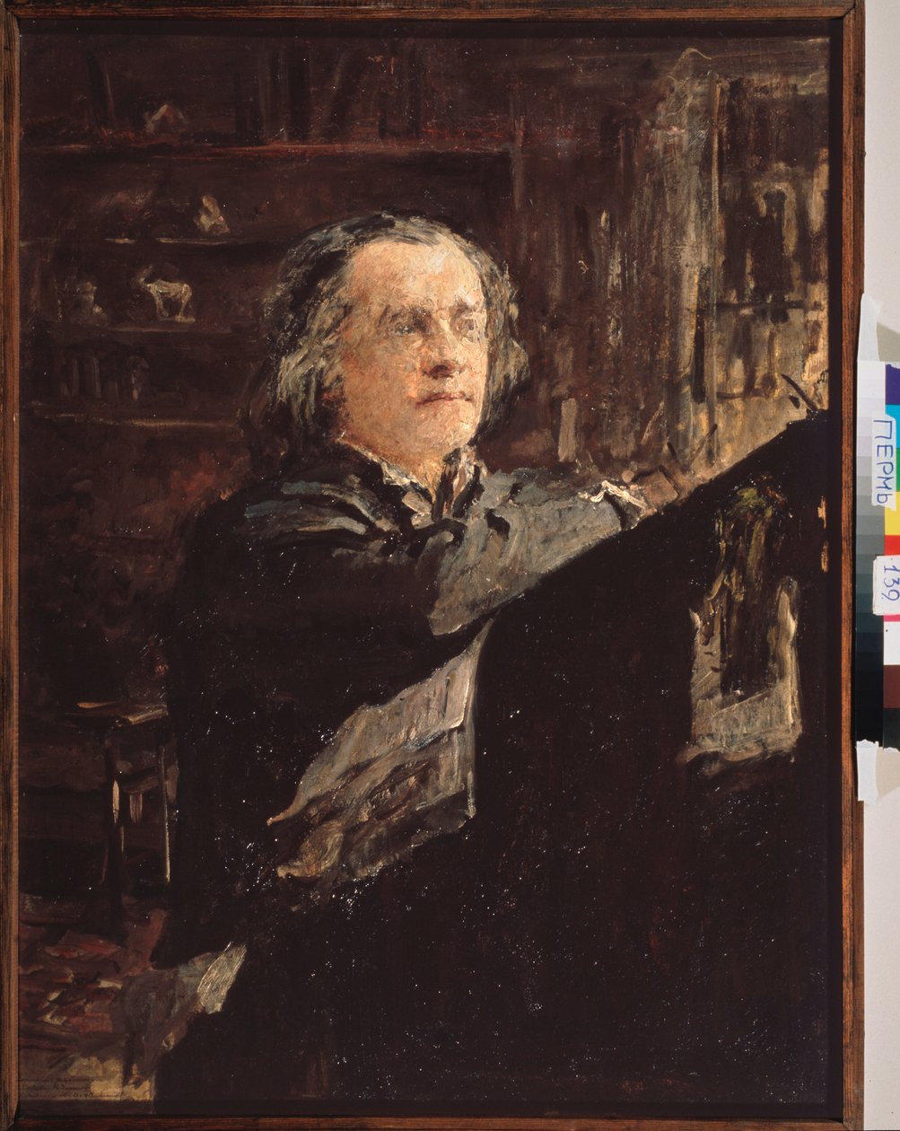 Alekszandr Szerov orosz zeneszerző (1820-1871) portréja. Valentin Alekszandrovics Szerov (1865-1911) festménye, olaj, vászon alkotó: Valentin Aleksandrovich Serov