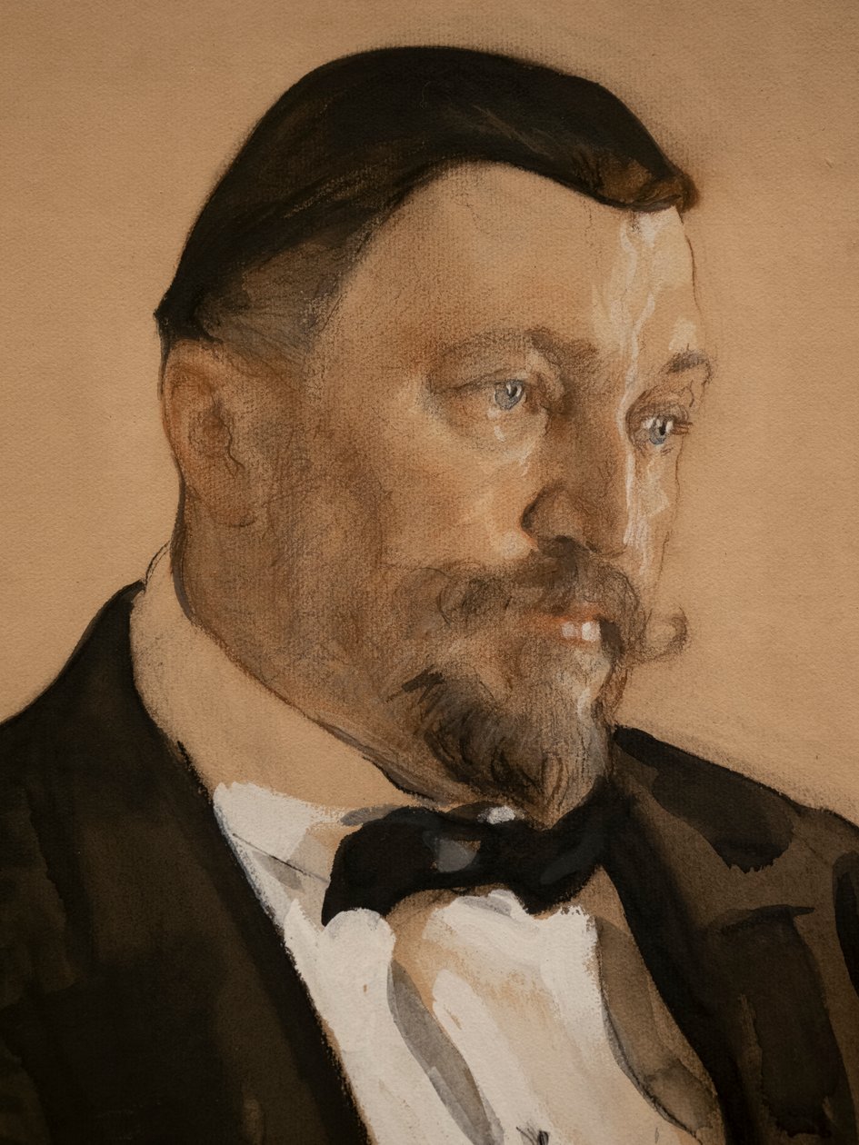 Alekszej Vikulovics Morozov portréja (részlet) alkotó: Valentin Aleksandrovich Serov